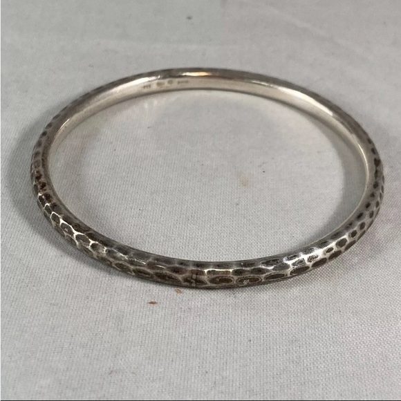 Silpada hammered sterling silver bangle - Picture 1 of 2